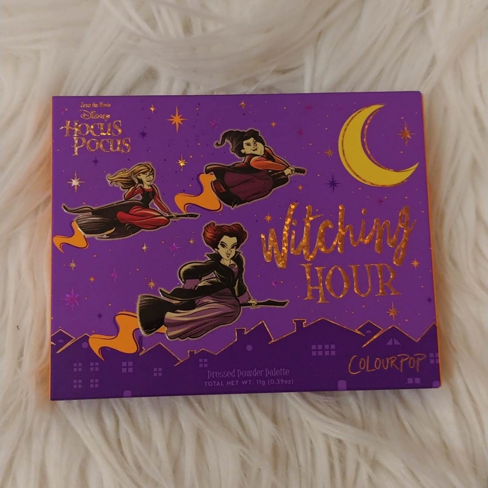 🖤FIRM! NWT COLOURPOP X DISNEY HOCUS POCUS WITCHING HOUR PRESSED EYESHADOW PALET